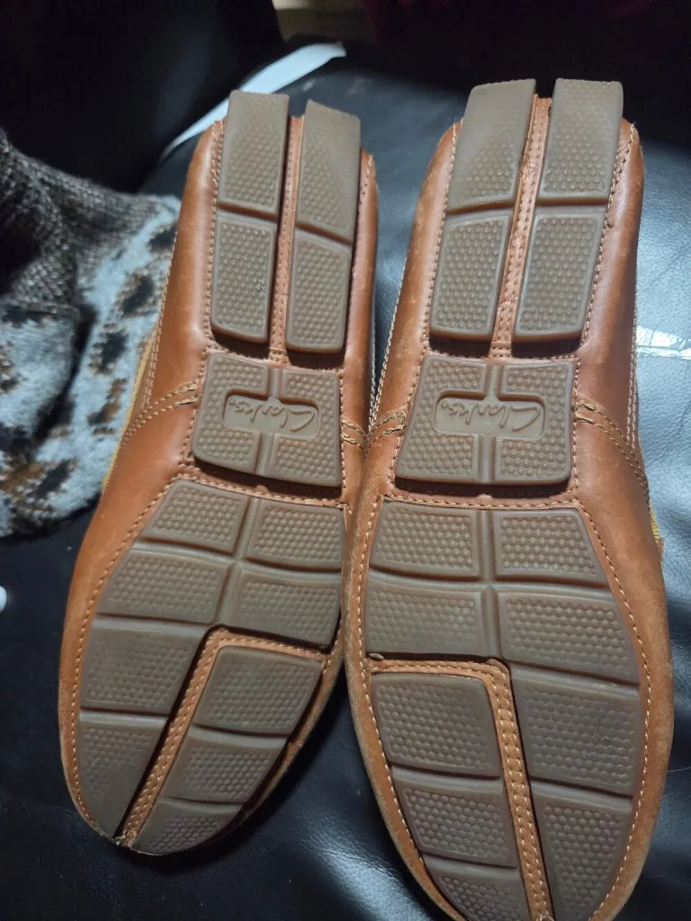 Clarks collection soft cushion mens loafers size 9 1/2